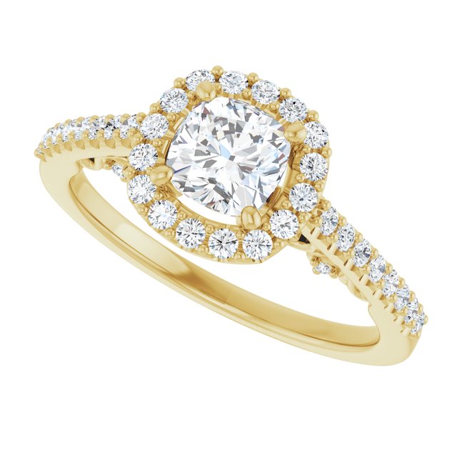 Halo-Style Engagement Ring