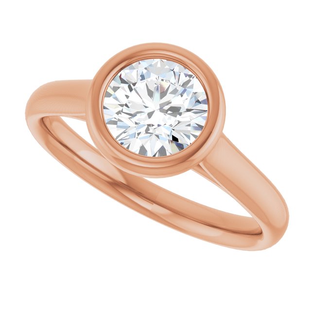 Bezel-Set Solitaire Engagement Ring
