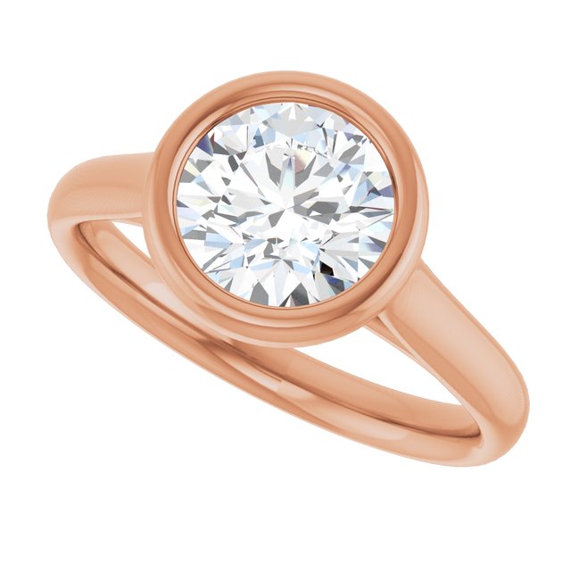 Bezel-Set Solitaire Engagement Ring