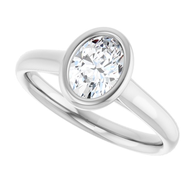 Bezel-Set Solitaire Engagement Ring