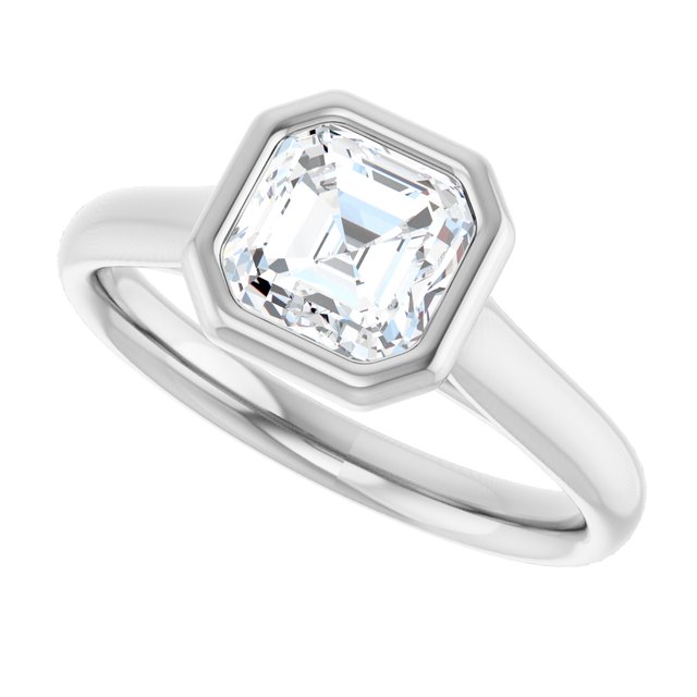 Bezel-Set Solitaire Engagement Ring