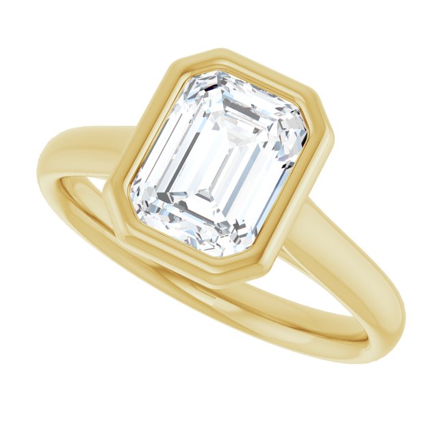 Bezel-Set Solitaire Engagement Ring