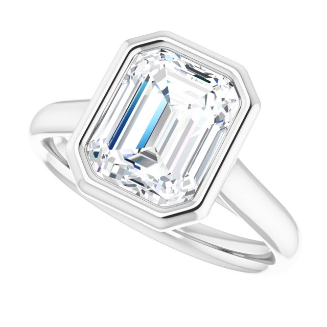 Bezel-Set Solitaire Engagement Ring
