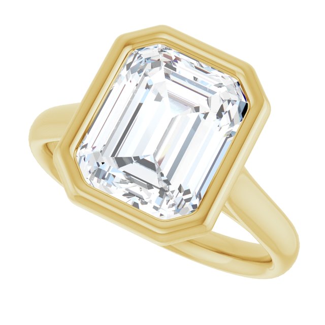 Bezel-Set Solitaire Engagement Ring