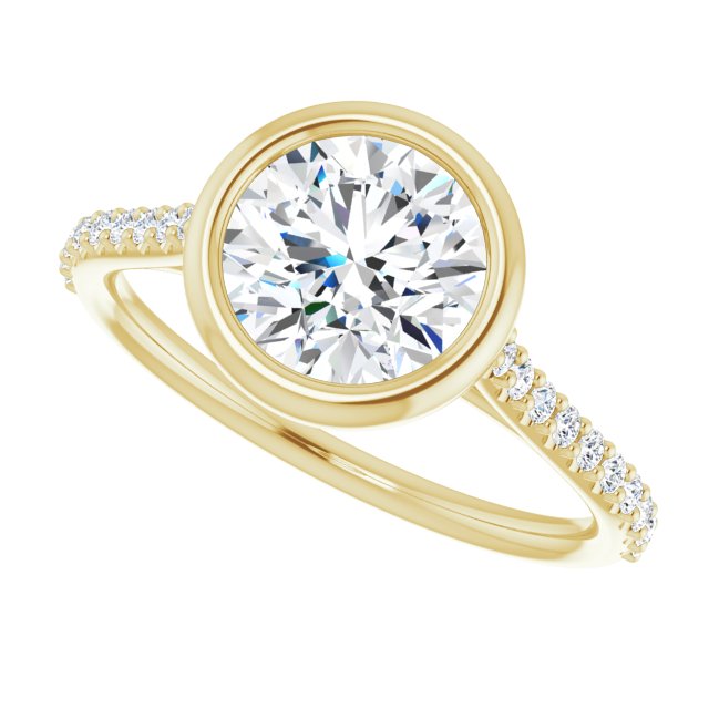 Bezel-Set Engagement Ring