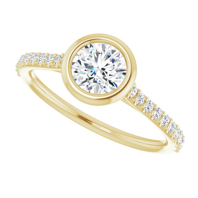 Bezel-Set Engagement Ring