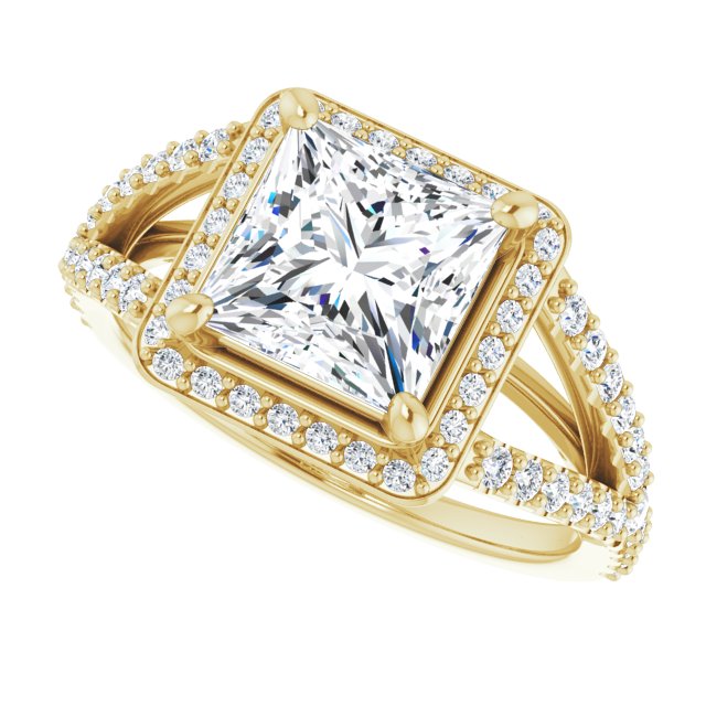 Halo-Style Engagement Ring