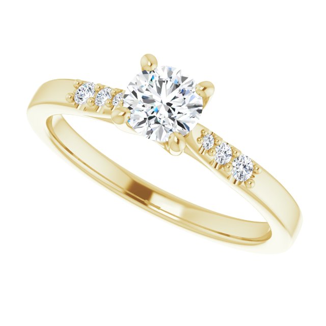 Accented Engagement Ring