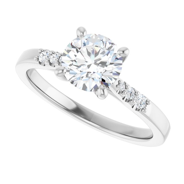 Accented Engagement Ring