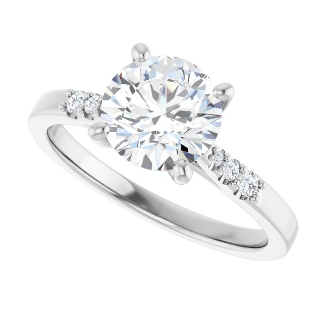 Accented Engagement Ring