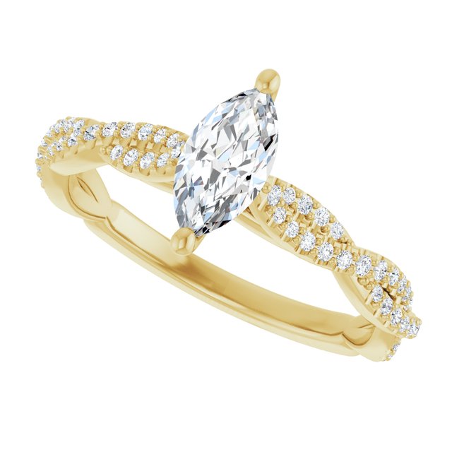 Infinity-Inspired Engagement Ring
