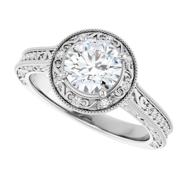 Halo-Style Engagement Ring