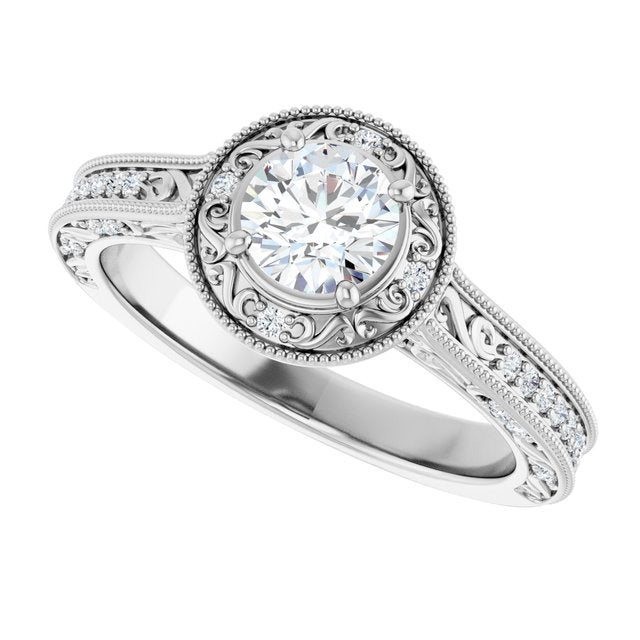 Halo-Style Engagement Ring