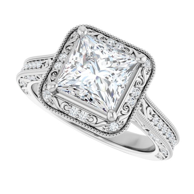 Halo-Style Engagement Ring