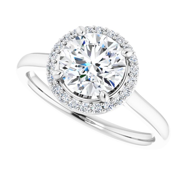 Halo-Style Engagement Ring
