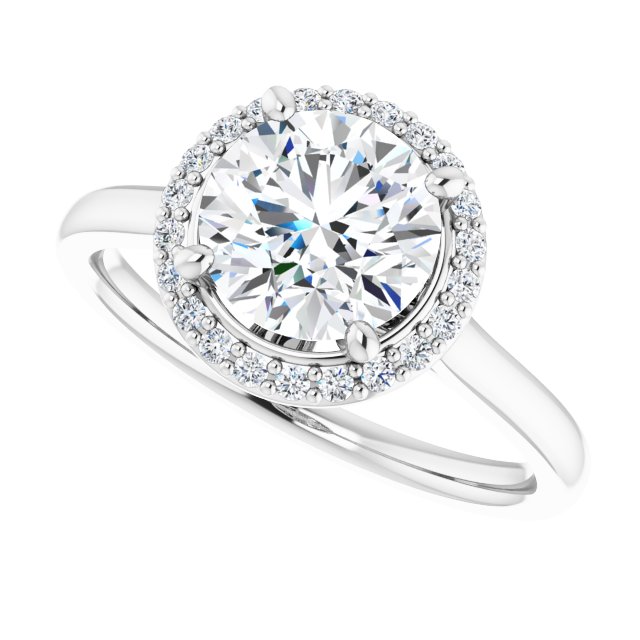 Halo-Style Engagement Ring