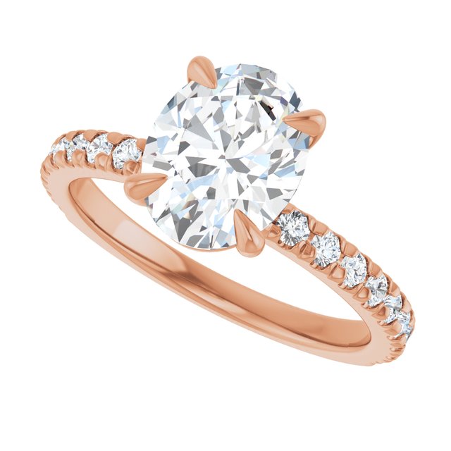 French-Set Engagement Ring
