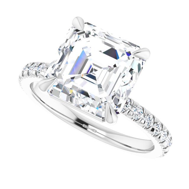 French-Set Engagement Ring