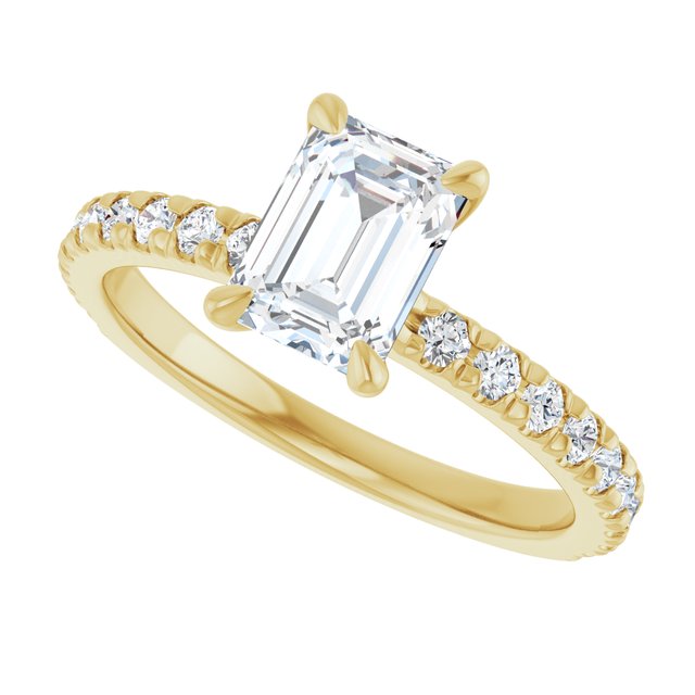 French-Set Engagement Ring