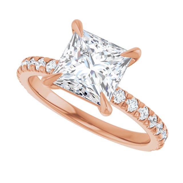 French-Set Engagement Ring