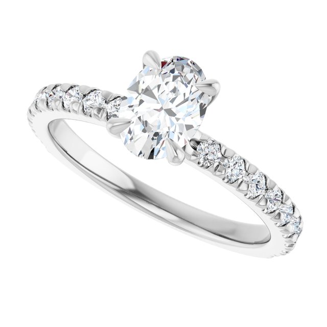 French-Set Engagement Ring