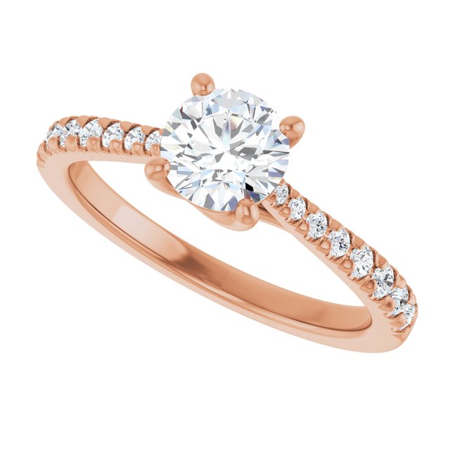 French-Set Engagement Ring