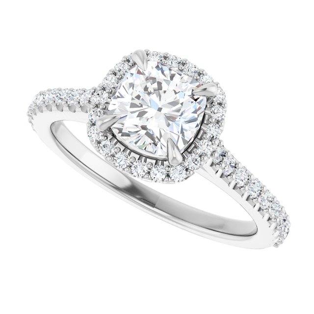 Halo-Style Engagement Ring