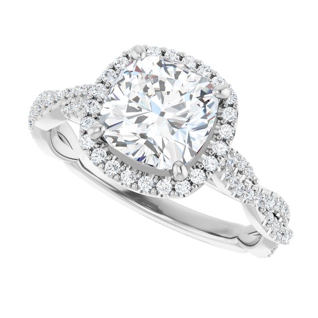 Halo-Style Engagement Ring