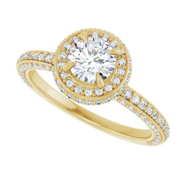 Halo-Style Engagement Ring