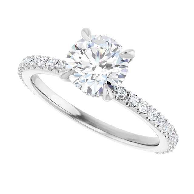 Accented Engagement Ring