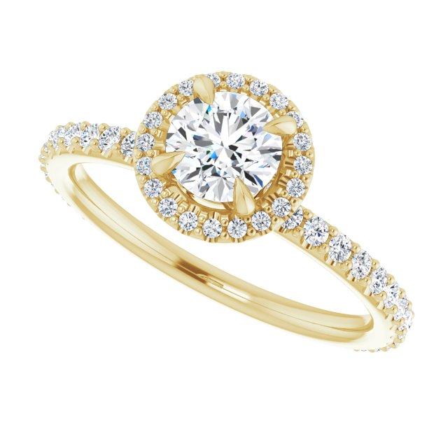 Halo-Style Engagement Ring