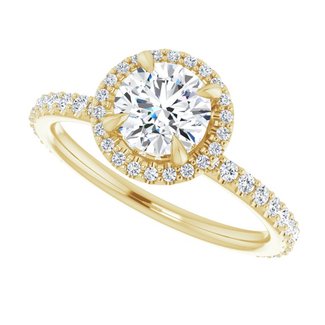 Halo-Style Engagement Ring