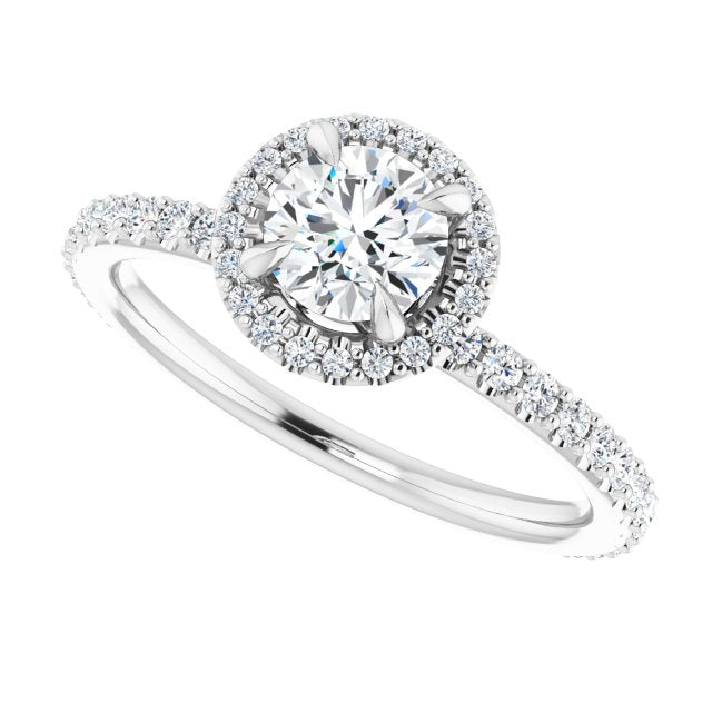 Halo-Style Engagement Ring