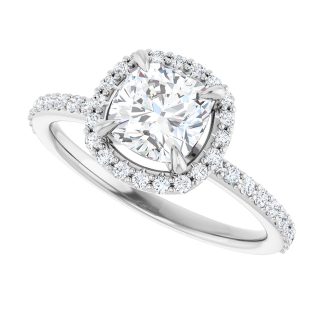 Halo-Style Engagement Ring