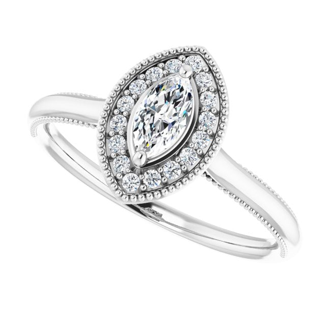 Halo-Style Engagement Ring