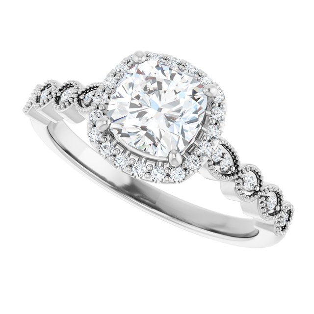Halo-Style Engagement Ring