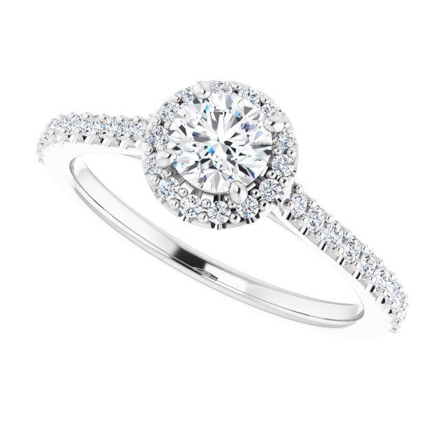 Halo-Style Engagement Ring