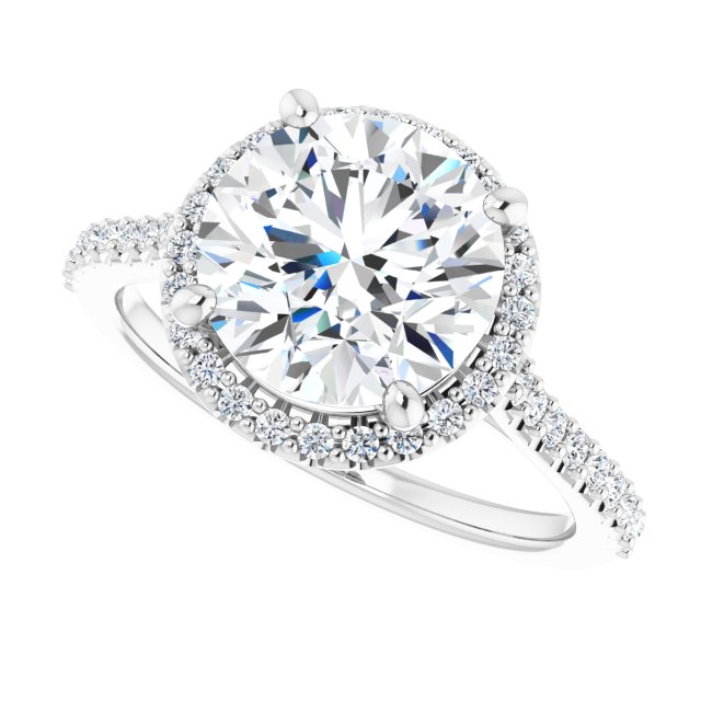 Halo-Style Engagement Ring