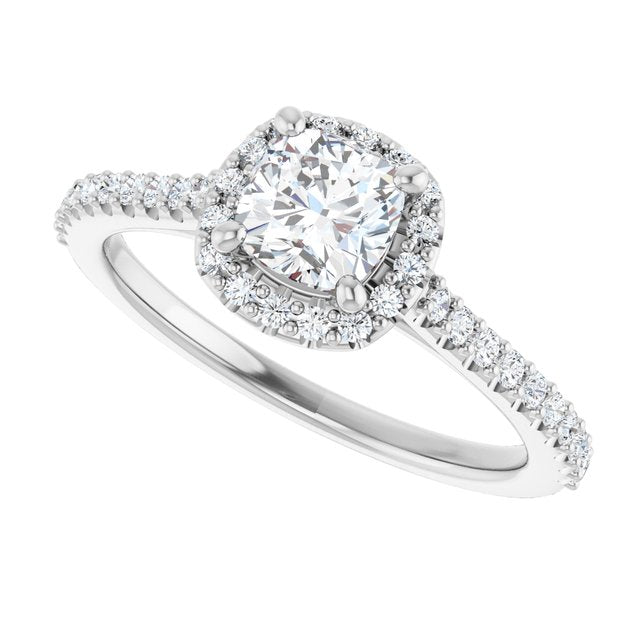 Halo-Style Engagement Ring