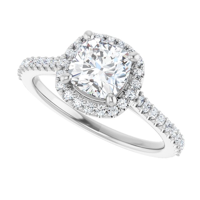 Halo-Style Engagement Ring