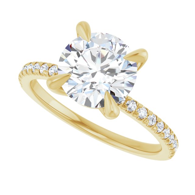 French-Set Engagement Ring