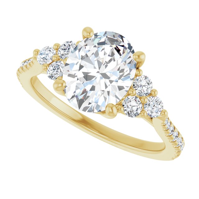 French-Set Engagement Ring