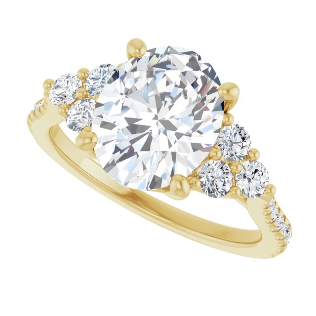 French-Set Engagement Ring