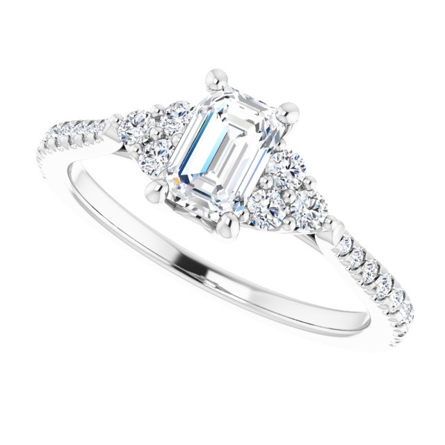 French-Set Engagement Ring