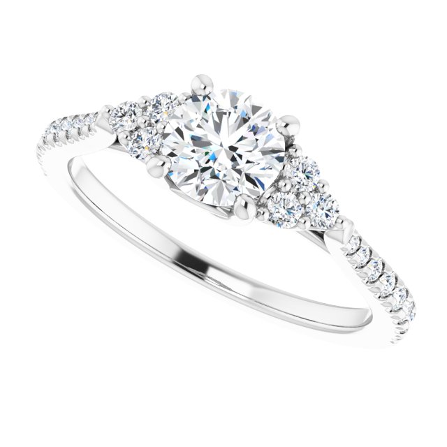 French-Set Engagement Ring