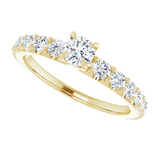 Accented Engagement Ring