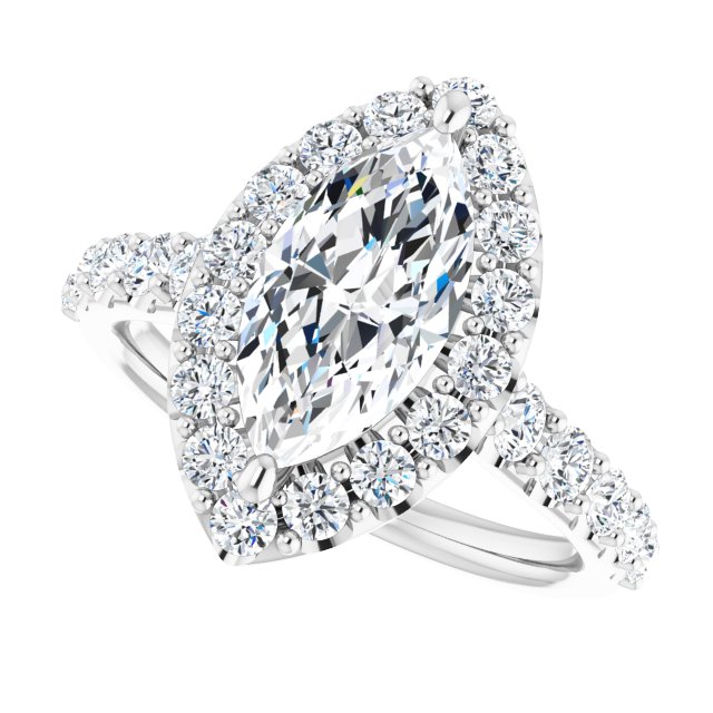 Halo-Style Engagement Ring