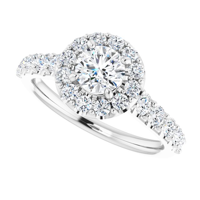 Halo-Style Engagement Ring