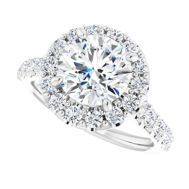 Halo-Style Engagement Ring
