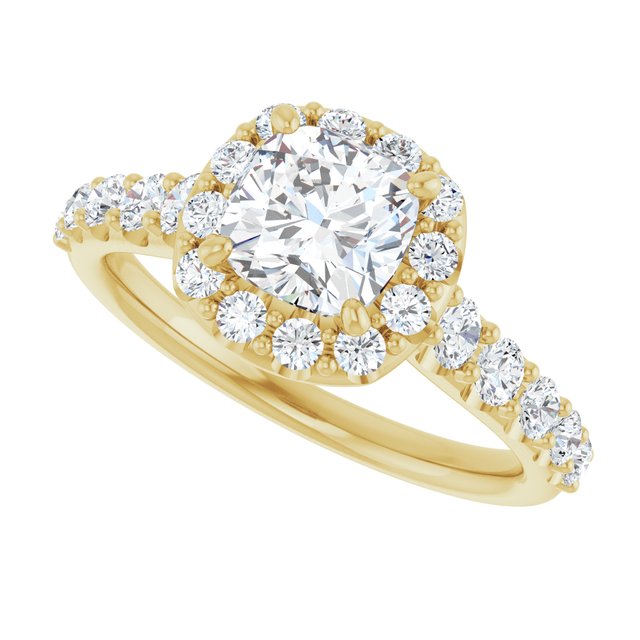 Halo-Style Engagement Ring